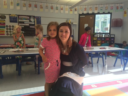 Greta and her Kindergarten teacher Mrs Eystad
